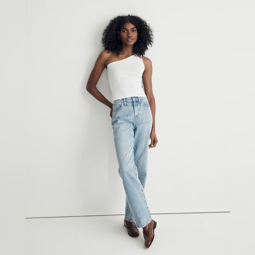 NWT Madewell Supima Rib One-Shoulder Tank in Size Medium